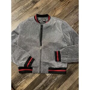 Sans Souci Varsity Sparkly Bomber Jacket‎ Size Small